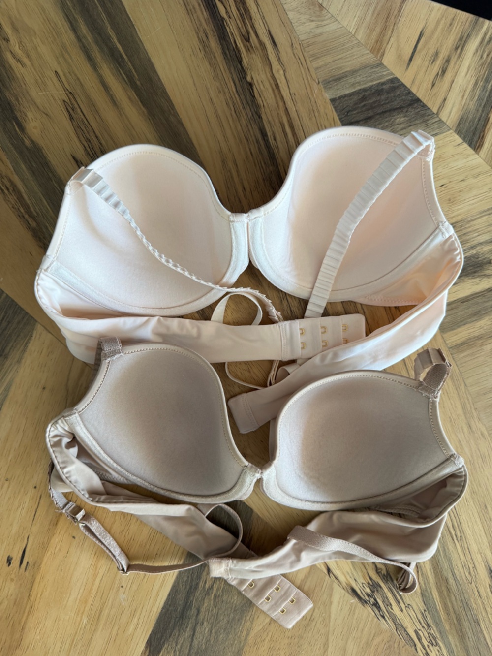 TWO ThirdLove 24/7 T-shirt braS Light Beige & Blush - Picture 7 of 14